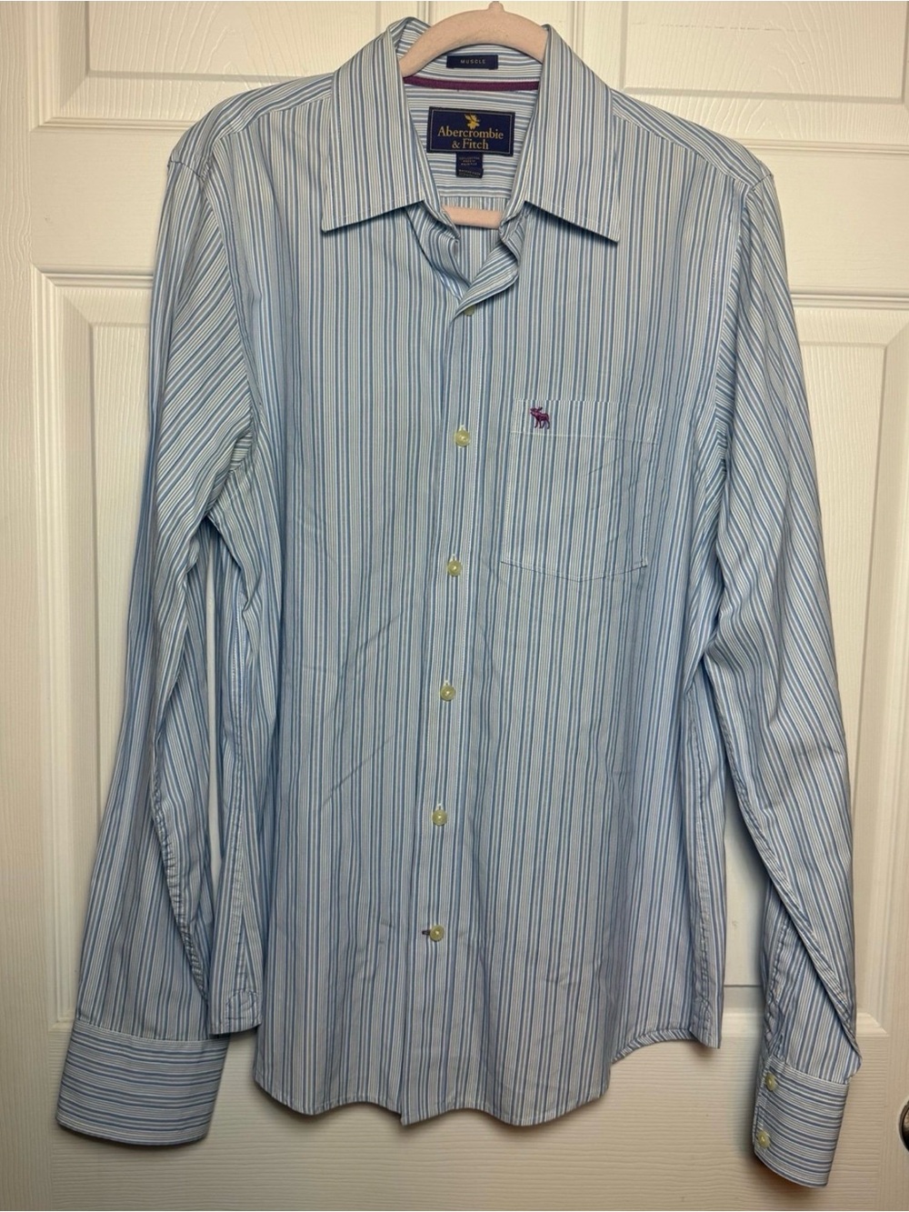 Vintage Abercrombie & Fitch Muscle XL Button Down Dress Shirt